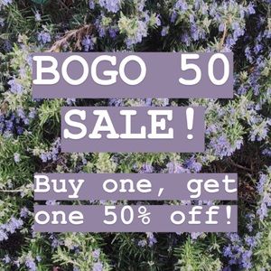 BOGO 50% SALE!